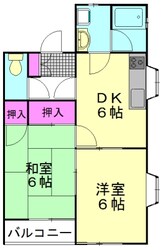 コーポ東Ａ棟の物件間取画像